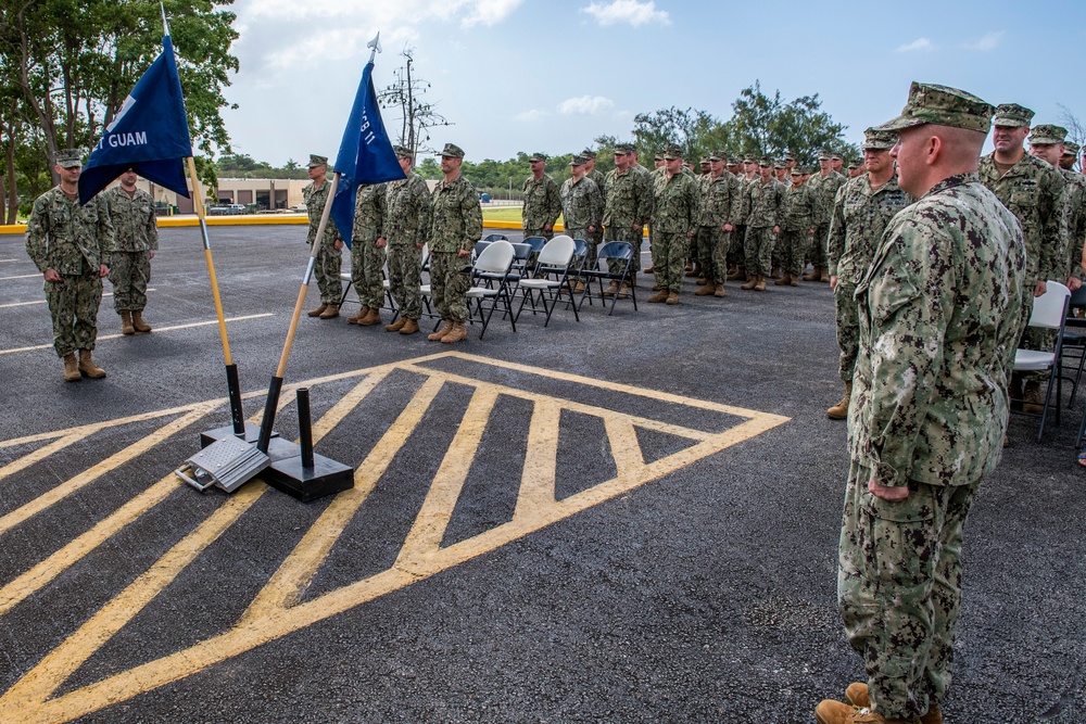 NMCB 1 Takes Over Det. Guam From NMCB 11 at RIP/TOA Ceremony