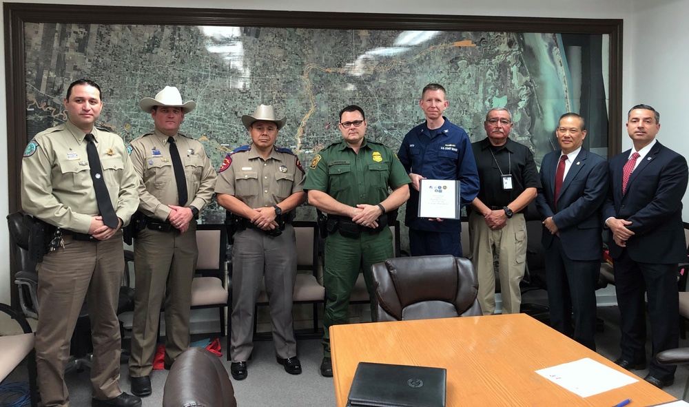 Coast Guard signs cooperative agreement for Falcon Dam security in Mercedes, Texas