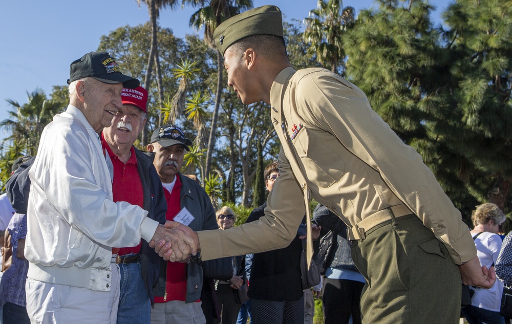 Iwo Jima veterans tour Pendleton during 75th anniversary commemoration tour