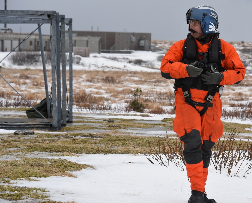 Coast Guard Air Station Kodiak aircrew conducts sling load training, Alaska