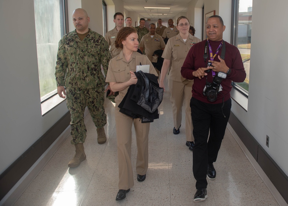 Navy Reservists Visit Hampton VA Medical Center