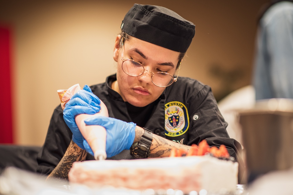 CFAY Galley Hosts Inter-service Valentine Cake Decorating Contest