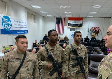 Soldiers awarded the Commander’s Coin of Excellence