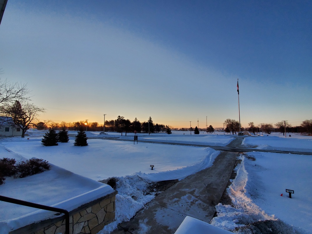 Chilly February sunrise at Fort McCoy