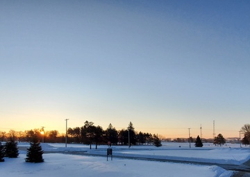 Chilly February sunrise at Fort McCoy