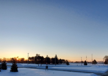 Chilly February sunrise at Fort McCoy