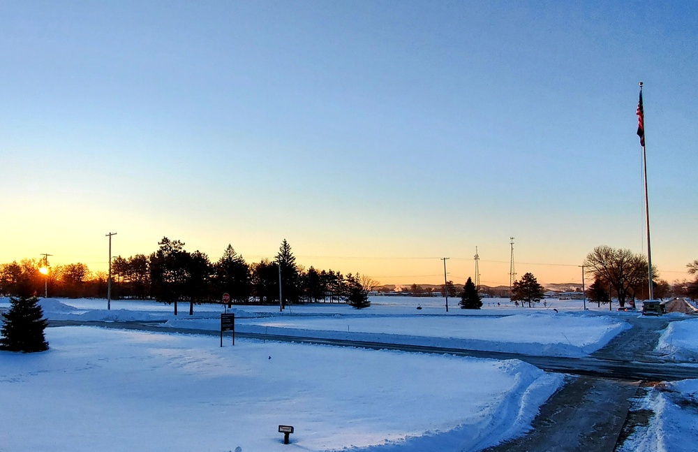 Chilly February sunrise at Fort McCoy