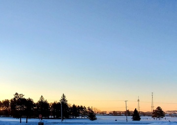 Chilly February sunrise at Fort McCoy