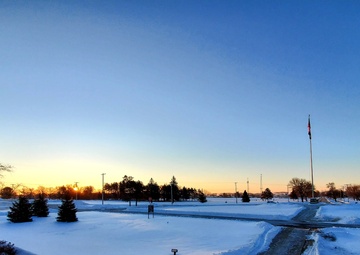 Chilly February sunrise at Fort McCoy