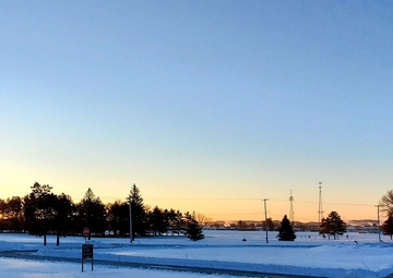 Chilly February sunrise at Fort McCoy