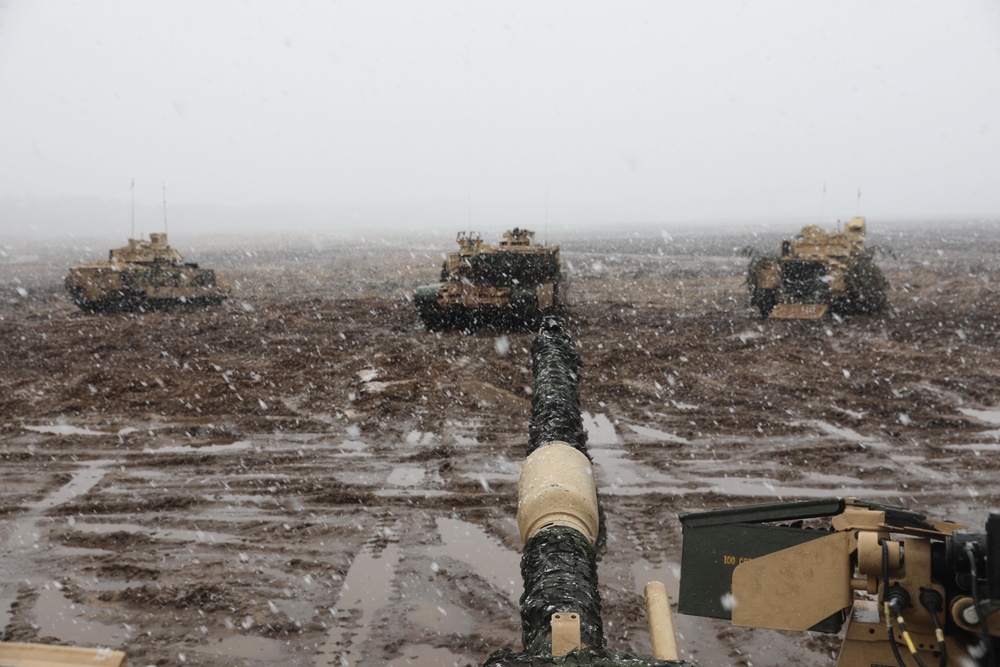 1st Battalion, 9th Cavalry Regiment Combined Arms Live Fire Exercise, Day Two