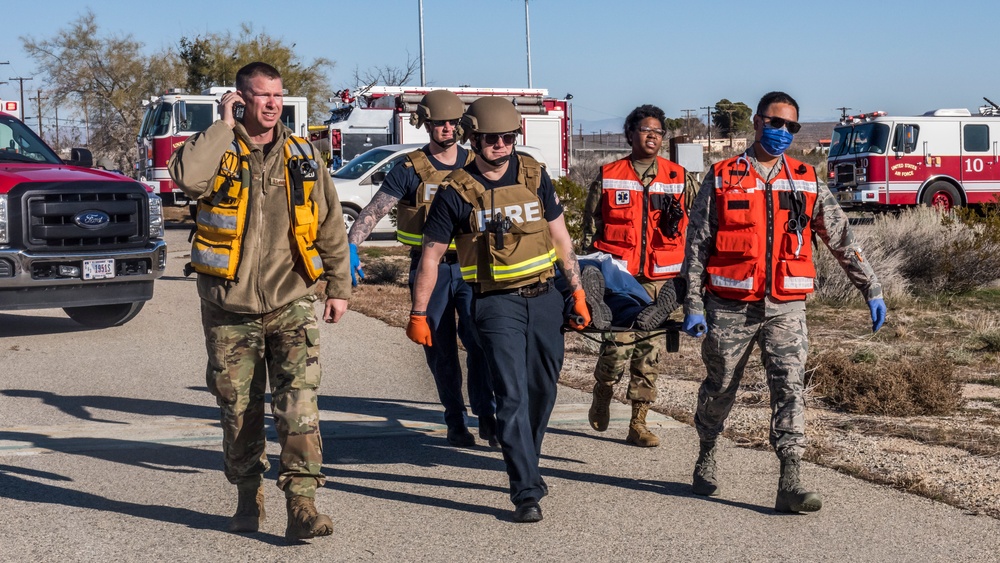 Edwards AFB teams with community partners for active shooter exercise
