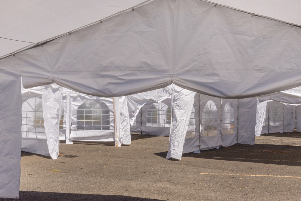 Tents Erected so Students Can go to School