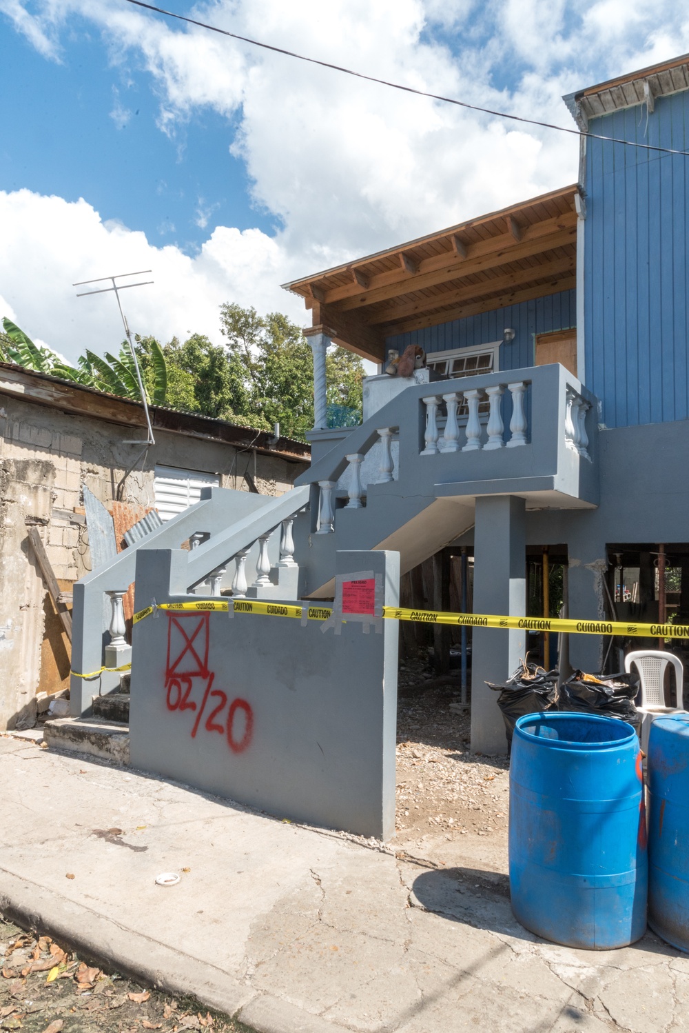 Home Damaged by Quake