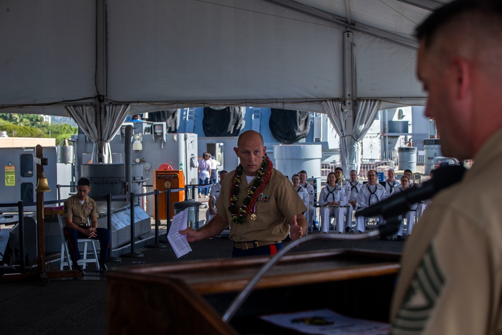 Lt. Col. William Smith retirement ceremony