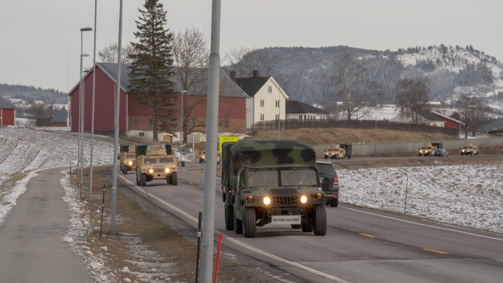 MCPP-N Convoy from Vӕrnes to Orkanger Port