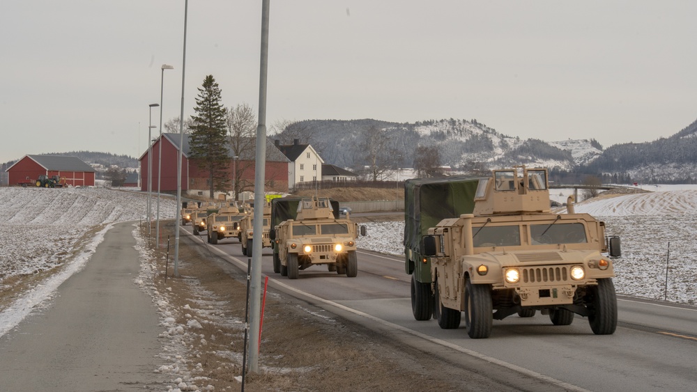 MCPP-N Convoy from Vӕrnes to Orkanger Port