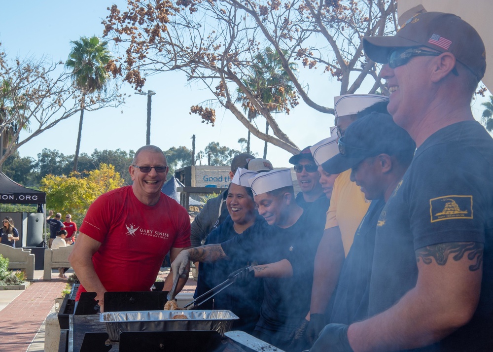 Robert Irvine Grills Food with NMCSD CPOs