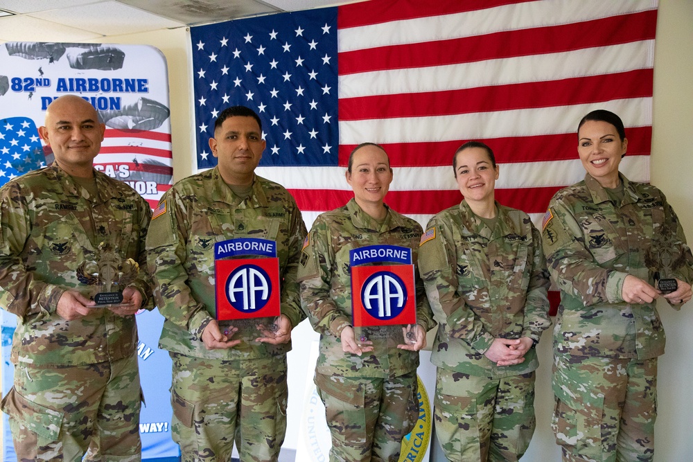 The 82nd Combat Aviation Brigade Retention Team Wins FY19 Top Overall Brigade, The Early Bird Award