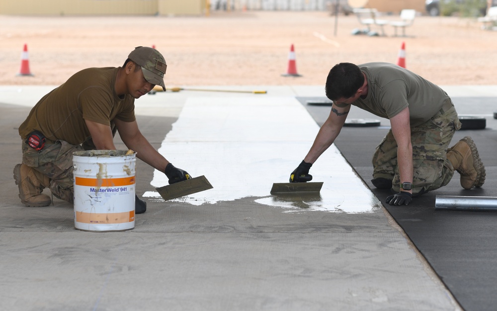 U.S. Civil Engineer Airmen expand fitness facilities by 50 percent at Nigerien Air Base 201