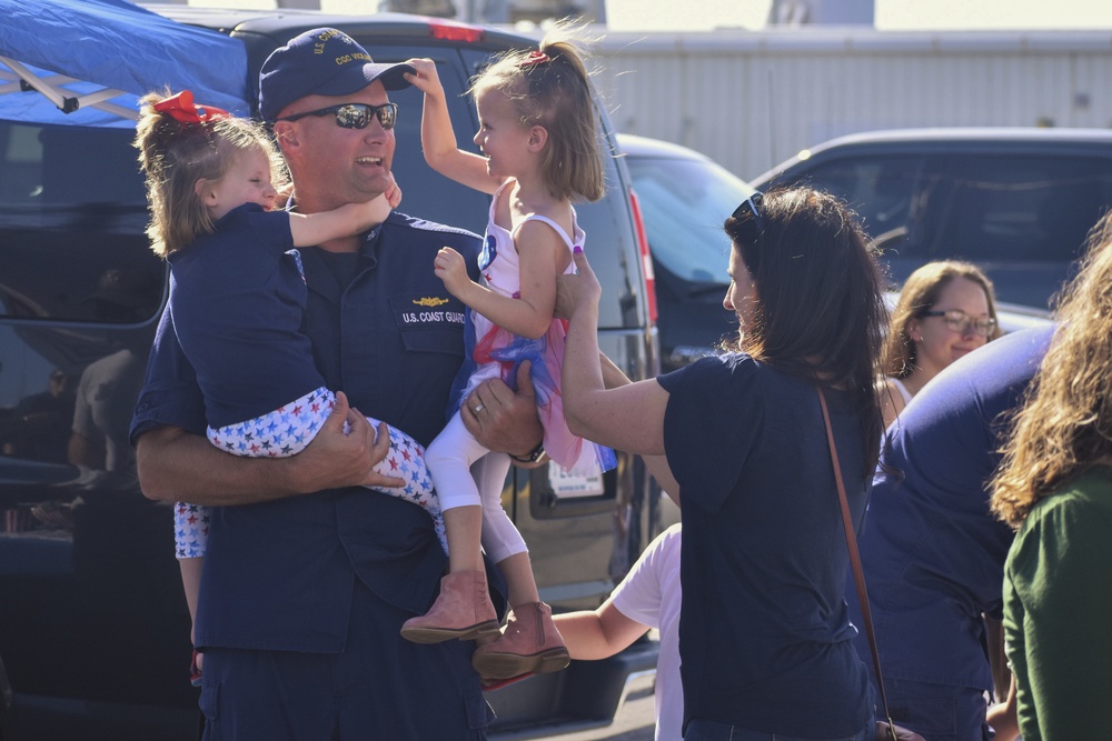 Coast Guard Cutter Vigilant crew returns home after 55-day counter-drug patrol