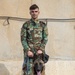 Peshmerga soldiers train mine detection dogs