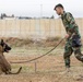 Peshmerga soldiers train mine detection dogs