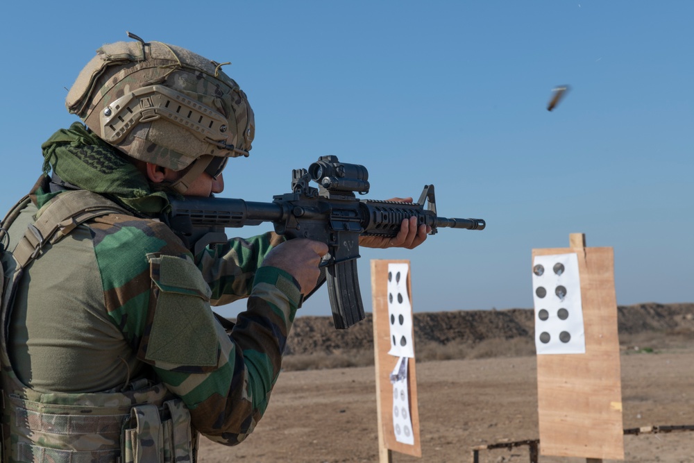 Qwat al-Khasah practices advanced marksmanship