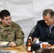 Thune eats with Soldier