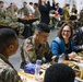 Fischer eats with Soldiers