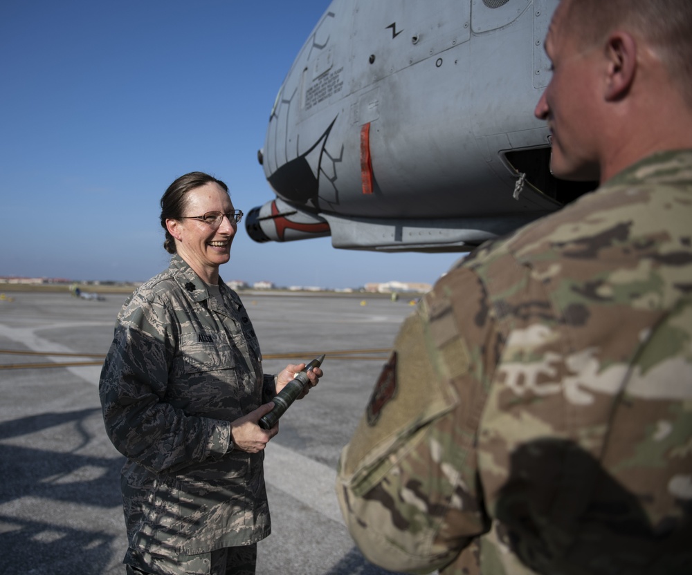 CENTCOM Liaison Tours 122nd FW A-10C Aircraft at Southern Strike