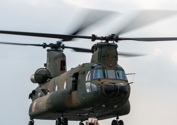 Japan Ground Self-Defense Force conducts flight operations aboard USS Germantown