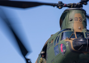 Japan Ground Self-Defense Force conducts flight operations aboard USS Germantown