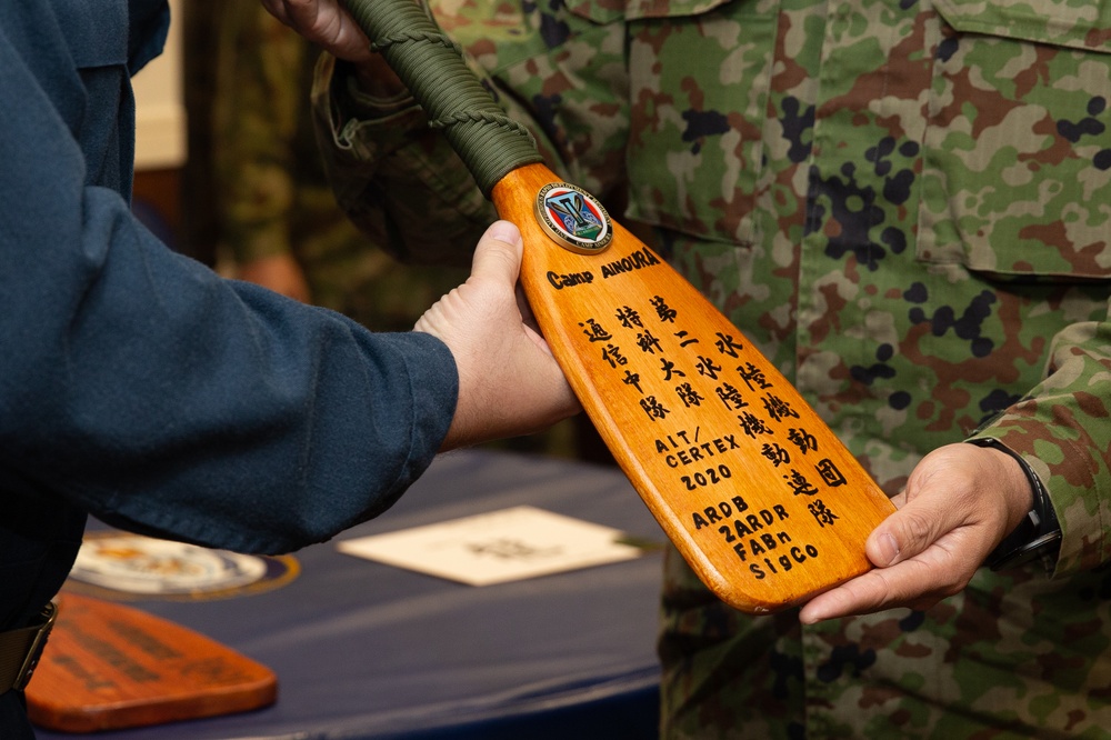 Marines, Sailors and JGSDF service members conclude bilateral training during ceremony