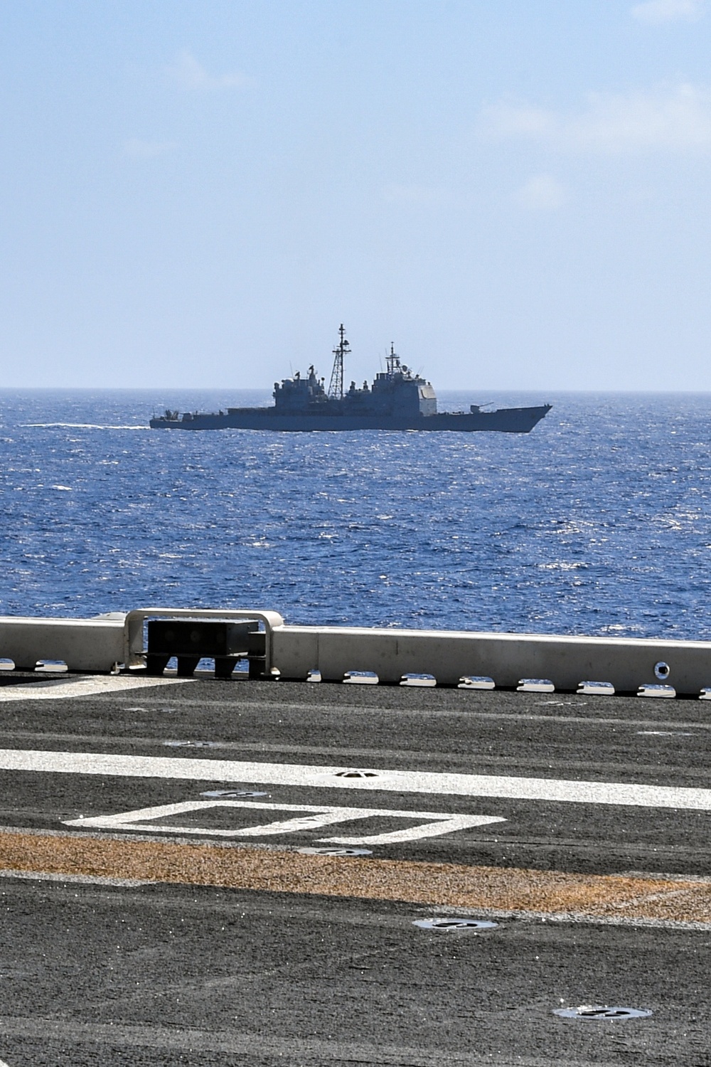 USS America conducts operation with Theodore Roosevelt with carrier strike group