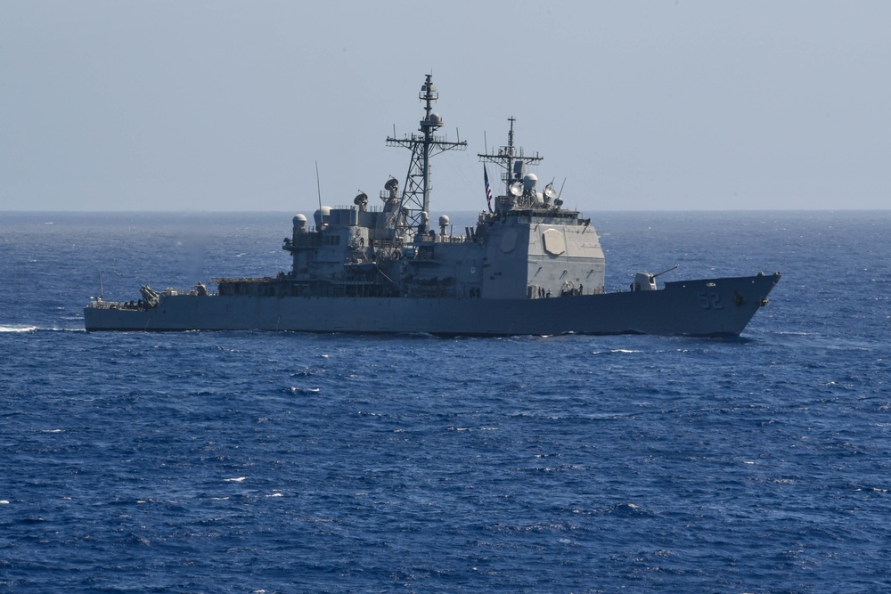 USS America conducts operation with Theodore Roosevelt with carrier strike group