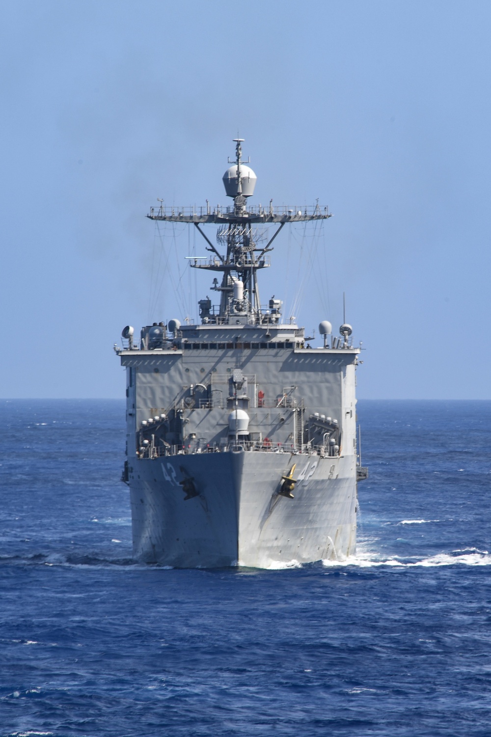 USS America conducts operation with Theodore Roosevelt with carrier strike group