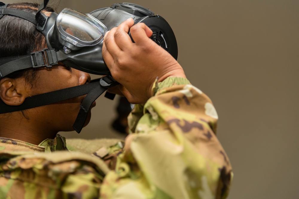 16th SB Soldiers conduct CBRN training