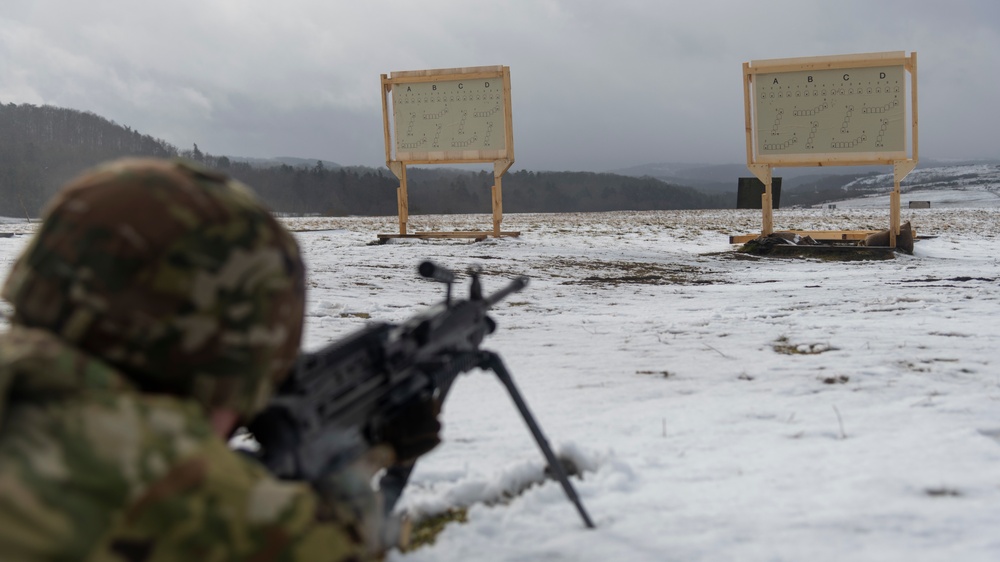 Military Police train through harsh weather
