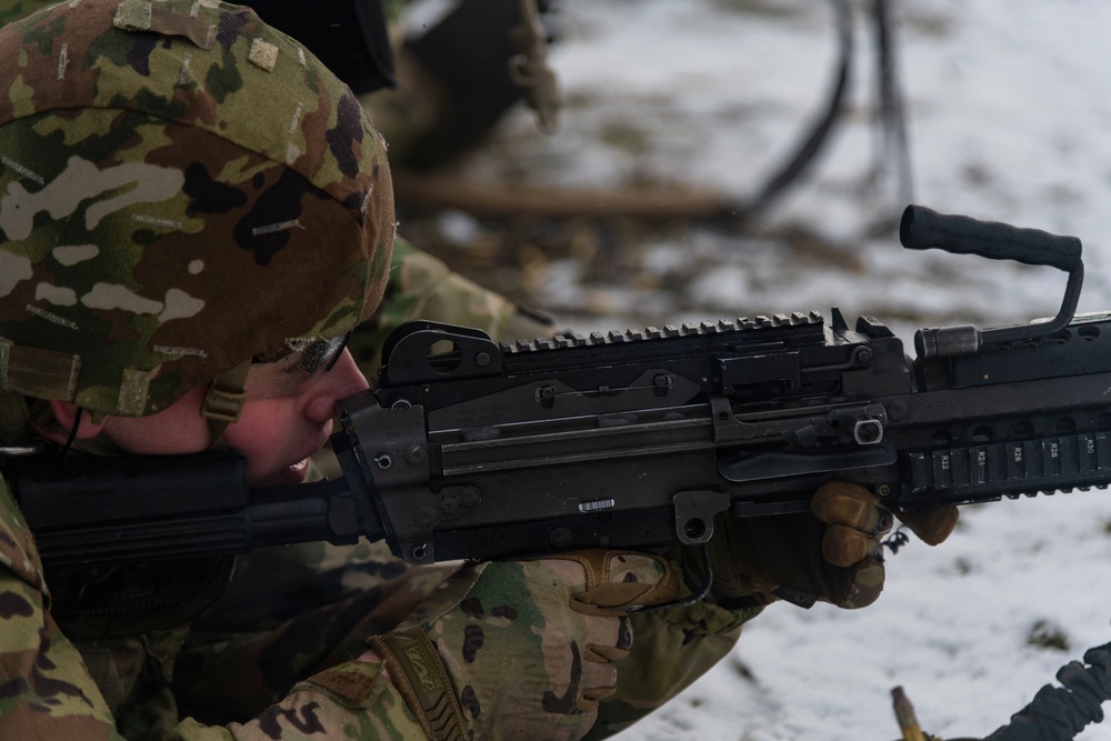 Military Police train through harsh weather