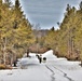 Fort McCoy Cold-Weather Operations Course Class 20-03 students practice snowshoeing, ahkio sled use