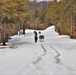 Fort McCoy Cold-Weather Operations Course Class 20-03 students practice snowshoeing, ahkio sled use