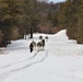 Fort McCoy Cold-Weather Operations Course Class 20-03 students practice snowshoeing, ahkio sled use