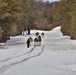 Fort McCoy Cold-Weather Operations Course Class 20-03 students practice snowshoeing, ahkio sled use