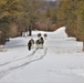 Fort McCoy Cold-Weather Operations Course Class 20-03 students practice snowshoeing, ahkio sled use