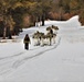 Fort McCoy Cold-Weather Operations Course Class 20-03 students practice snowshoeing, ahkio sled use