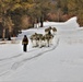 Fort McCoy Cold-Weather Operations Course Class 20-03 students practice snowshoeing, ahkio sled use