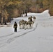 Fort McCoy Cold-Weather Operations Course Class 20-03 students practice snowshoeing, ahkio sled use