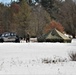 Fort McCoy Cold-Weather Operations Course Class 20-03 students practice snowshoeing, ahkio sled use