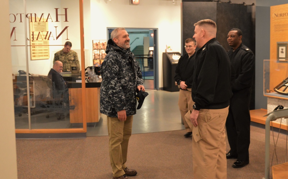 Former crewmember visits Battleship Wisconsin